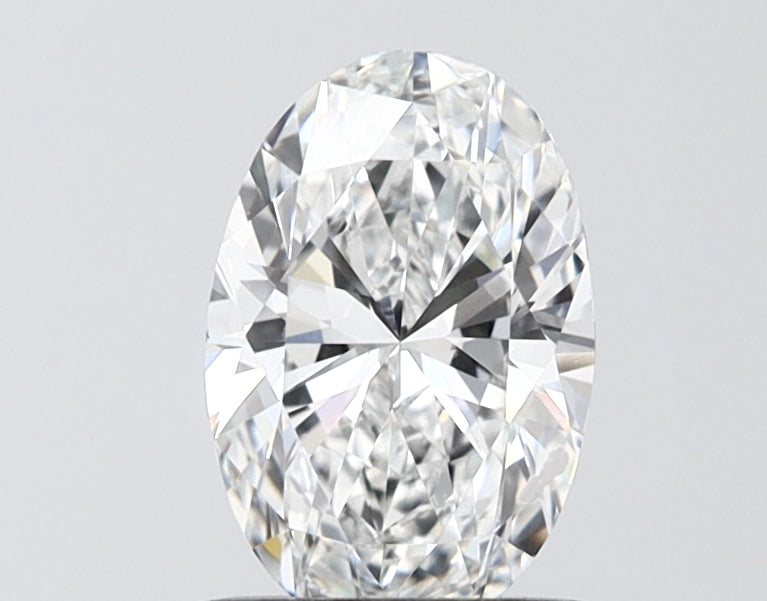 1.10 Carat Oval Shaped, Ideal Cut, E Color, VVS2 Clarity, IGI Certified Lab Grown Diamond
