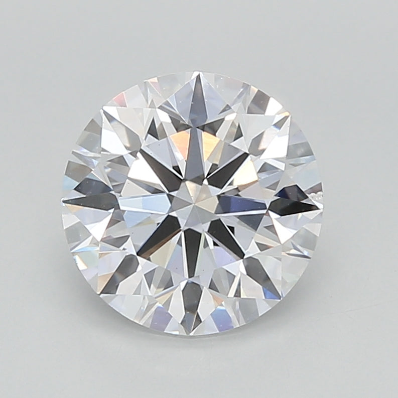 2.00 Carat Round Shaped, Excellent Cut, D Color, VS2 Clarity, IGI Certified Lab Grown Diamond