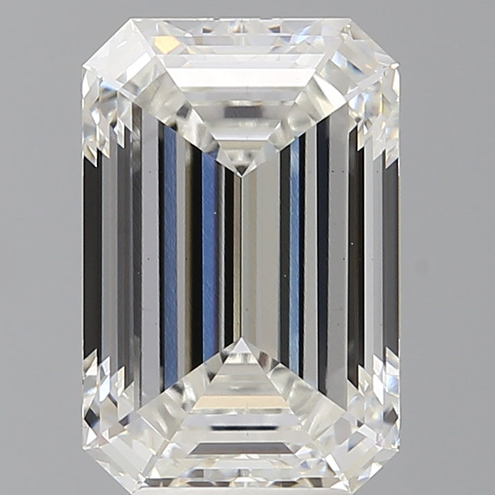 5.10 Carat Emerald Shaped, Ideal Cut, F Color, VS1 Clarity, IGI Certified Lab Grown Diamond