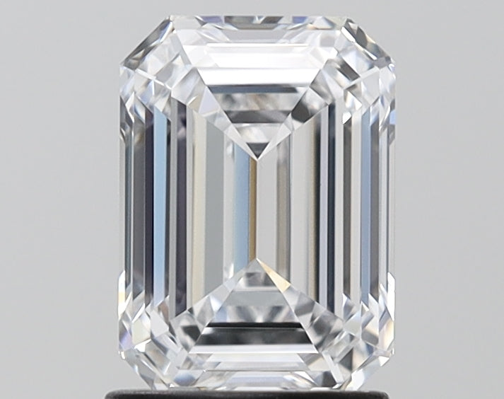 1.65 Carat Emerald Shaped, Ideal Cut, D Color, VVS2 Clarity, IGI Certified Lab Grown Diamond