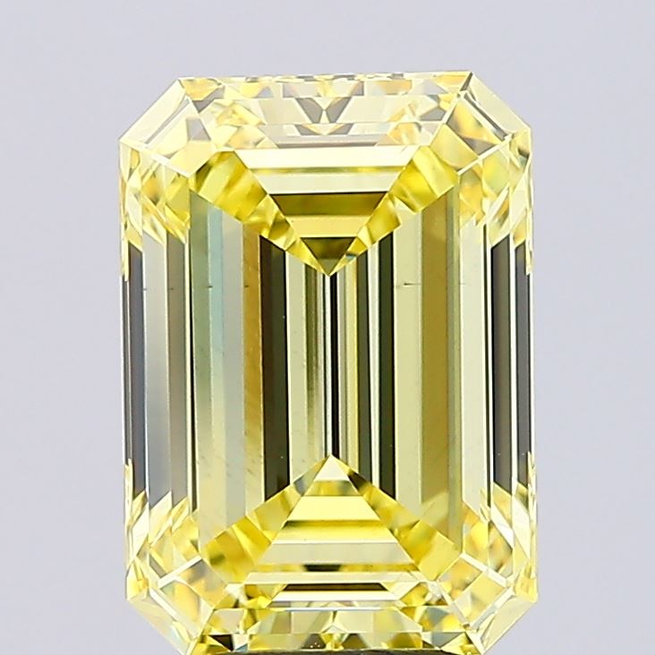 5.10 Carat Emerald Shaped, Ideal Cut, VS1 Clarity, IGI Certified Lab Grown Diamond