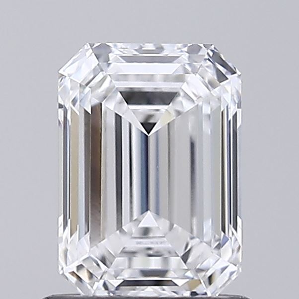 1.03 Carat Emerald Shaped, Ideal Cut, D Color, VVS1 Clarity, IGI Certified Lab Grown Diamond