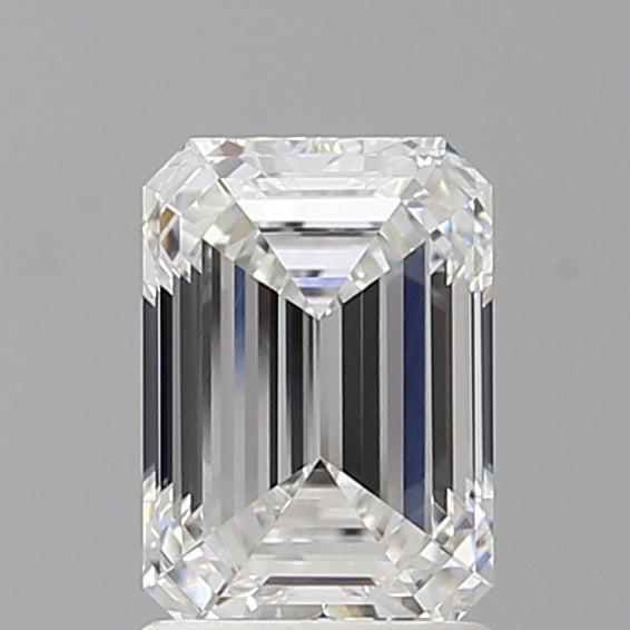 1.58 Carat Emerald Shaped, Ideal Cut, D Color, VVS2 Clarity, IGI Certified Lab Grown Diamond