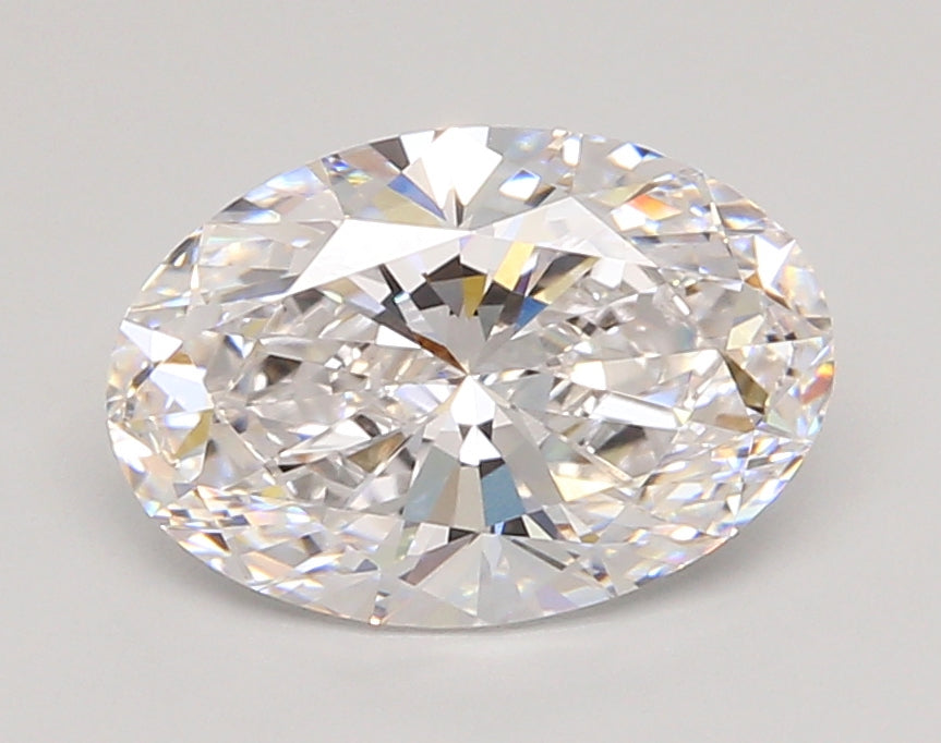 2.60 Carat Oval Shaped, Ideal Cut, D Color, VVS1 Clarity, IGI Certified Lab Grown Diamond