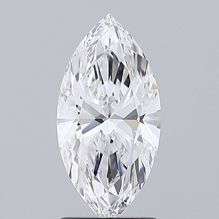 1.55 Carat Marquise Shaped, Ideal Cut, E Color, FL Clarity, IGI Certified Lab Grown Diamond