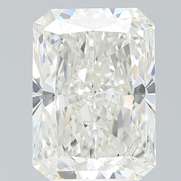 5.35 Carat Radiant Shaped, Ideal Cut, G Color, VVS2 Clarity, IGI Certified Lab Grown Diamond