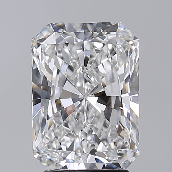 3.01 Carat Radiant Shaped, Excellent Cut, D Color, VS1 Clarity, IGI Certified Lab Grown Diamond