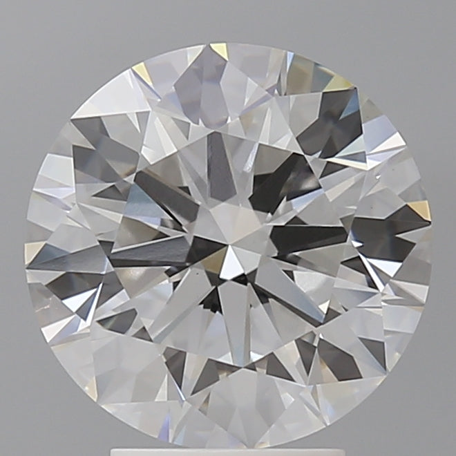 4.09 Carat Round Shaped, Ideal Cut, E Color, VVS2 Clarity, IGI Certified Lab Grown Diamond