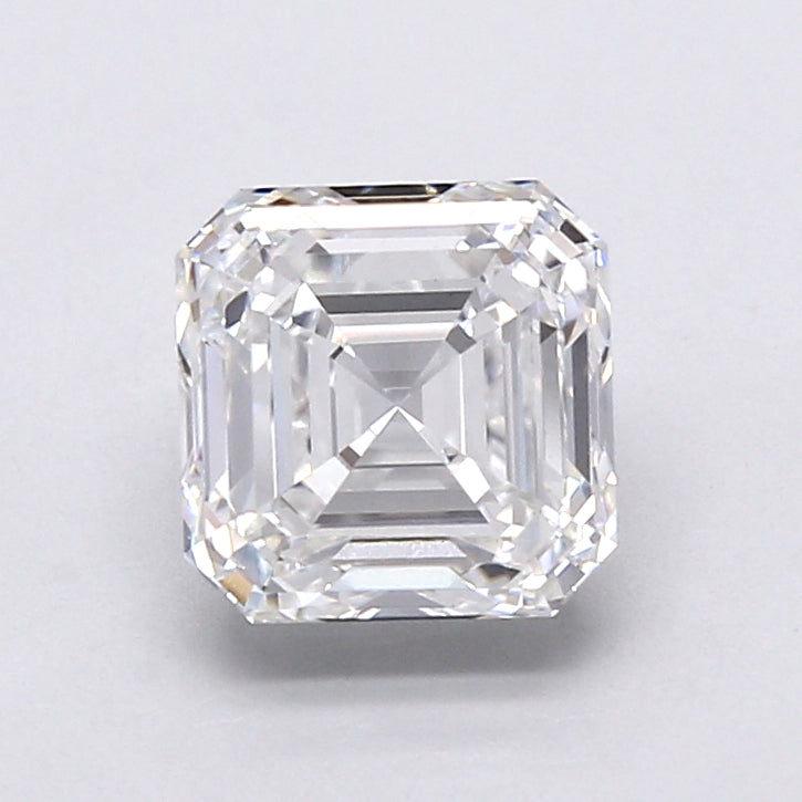 2.15 Carat Asscher Shaped, Very Good Cut, D Color, VVS2 Clarity, IGI Certified Lab Grown Diamond