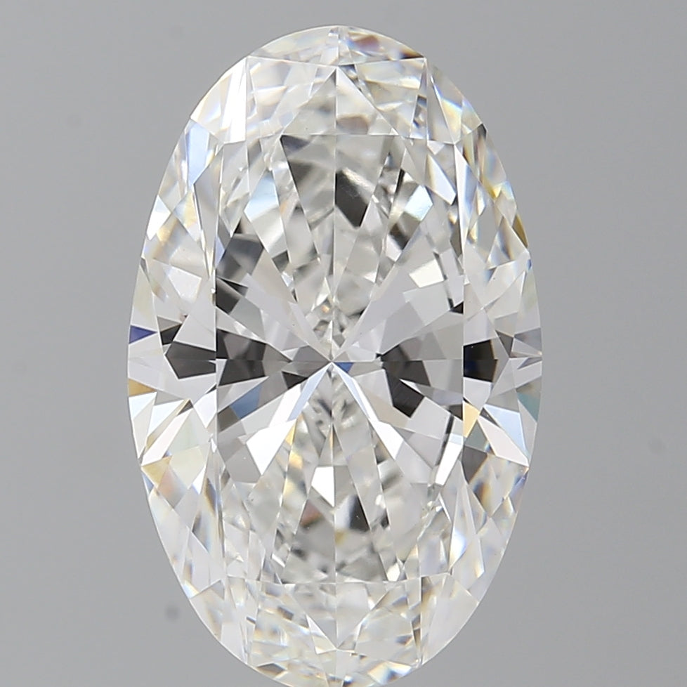 7.07 Carat Oval Shaped, Ideal Cut, F Color, VVS2 Clarity, IGI Certified Lab Grown Diamond