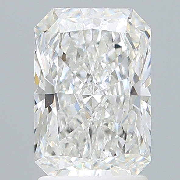 2.10 Carat Radiant Shaped, Ideal Cut, E Color, VVS2 Clarity, IGI Certified Lab Grown Diamond