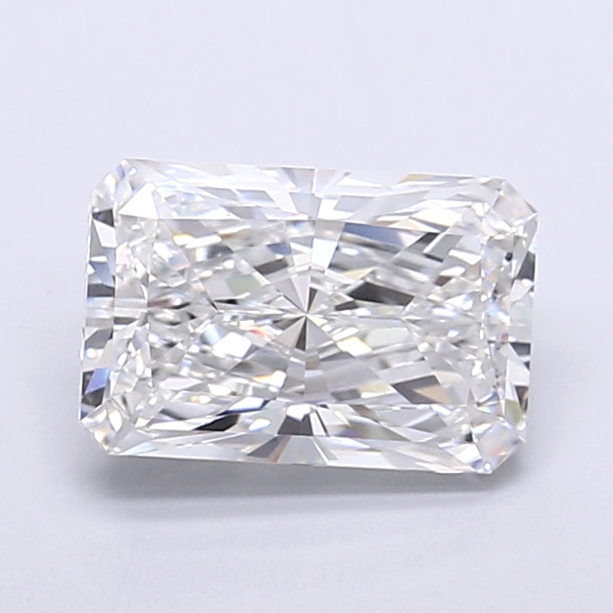 5.10 Carat Radiant Shaped, Very Good Cut, E Color, VVS2 Clarity, IGI Certified Lab Grown Diamond