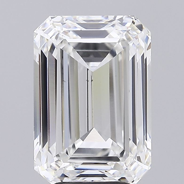 4.98 Carat Emerald Shaped, Ideal Cut, E Color, VS1 Clarity, IGI Certified Lab Grown Diamond