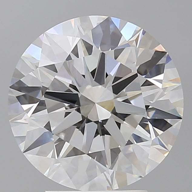 4.09 Carat Round Shaped, Ideal Cut, E Color, VVS2 Clarity, IGI Certified Lab Grown Diamond