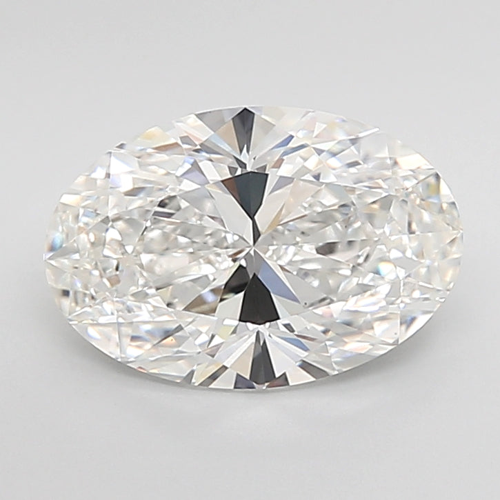 3.07 Carat Oval Shaped, Excellent Cut, E Color, VVS2 Clarity, IGI Certified Lab Grown Diamond