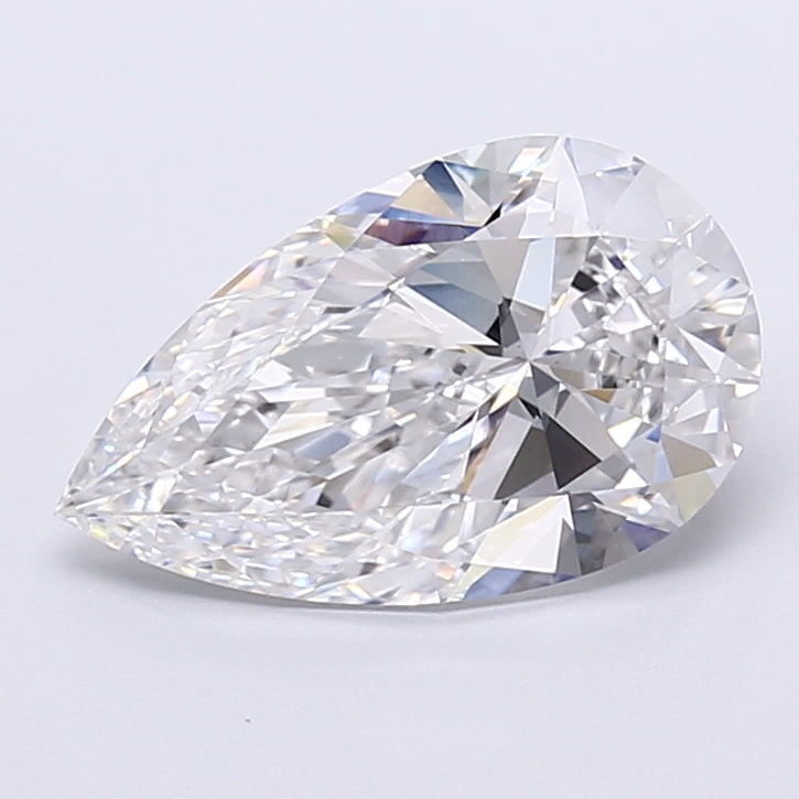 4.07 Carat Pear Shaped, Very Good Cut, E Color, VS1 Clarity, IGI Certified Lab Grown Diamond