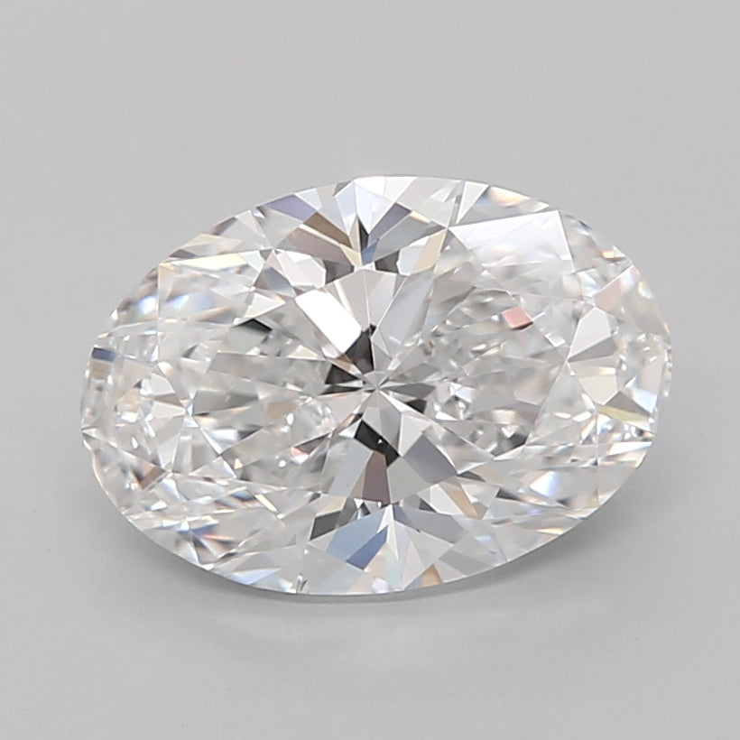3.03 Carat Oval Shaped, Excellent Cut, E Color, VVS2 Clarity, IGI Certified Lab Grown Diamond