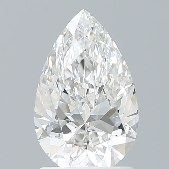 1.50 Carat Pear Shaped, Ideal Cut, E Color, VVS2 Clarity, IGI Certified Lab Grown Diamond