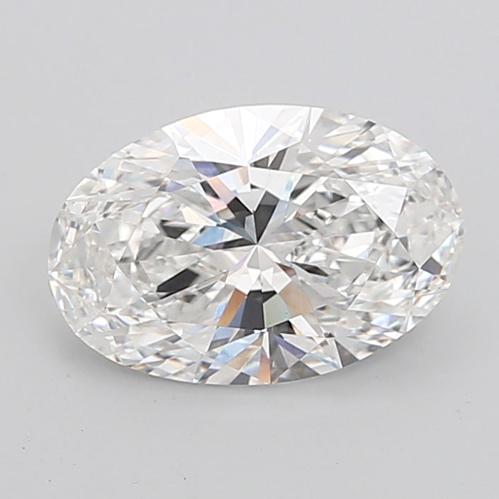6.05 Carat Oval Shaped, Ideal Cut, E Color, VVS2 Clarity, IGI Certified Lab Grown Diamond