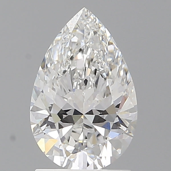 1.59 Carat Pear Shaped, Ideal Cut, E Color, VVS2 Clarity, IGI Certified Lab Grown Diamond
