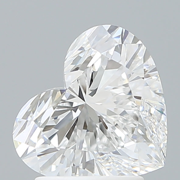 2.21 Carat Heart Shaped, Ideal Cut, D Color, VVS2 Clarity, IGI Certified Lab Grown Diamond