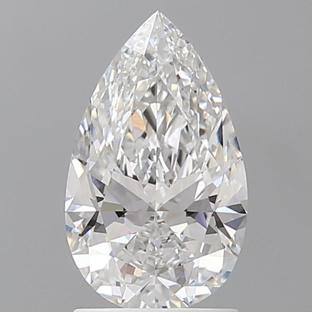 1.60 Carat Pear Shaped, Ideal Cut, D Color, VVS1 Clarity, IGI Certified Lab Grown Diamond
