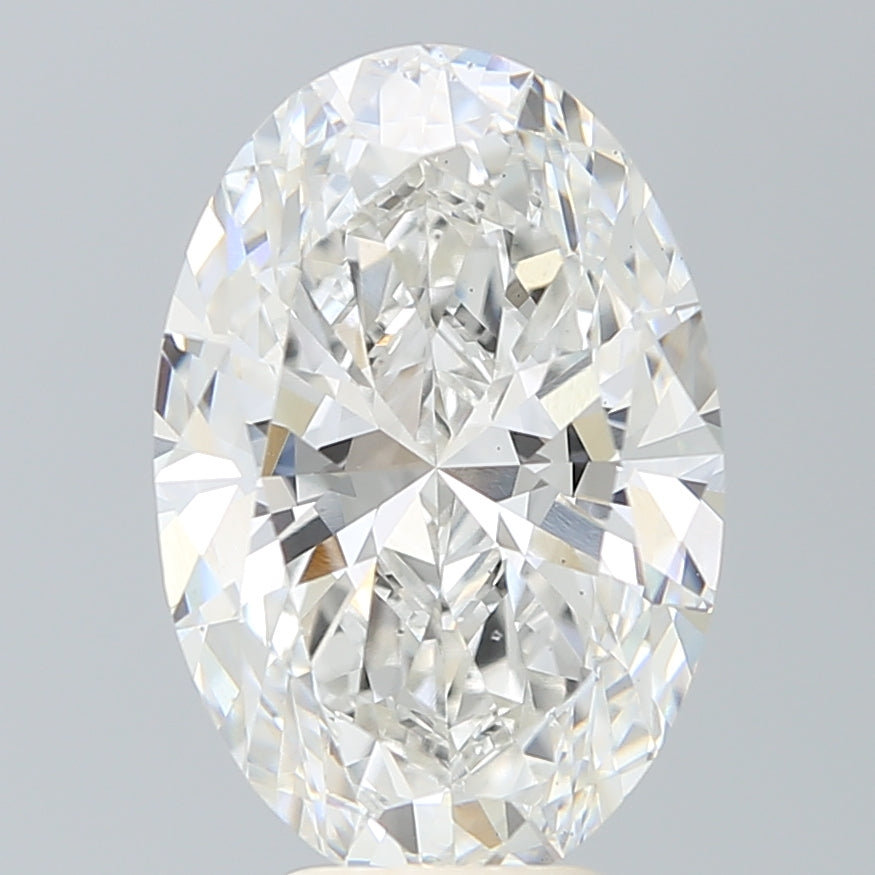6.21 Carat Oval Shaped, Ideal Cut, F Color, VS2 Clarity, IGI Certified Lab Grown Diamond