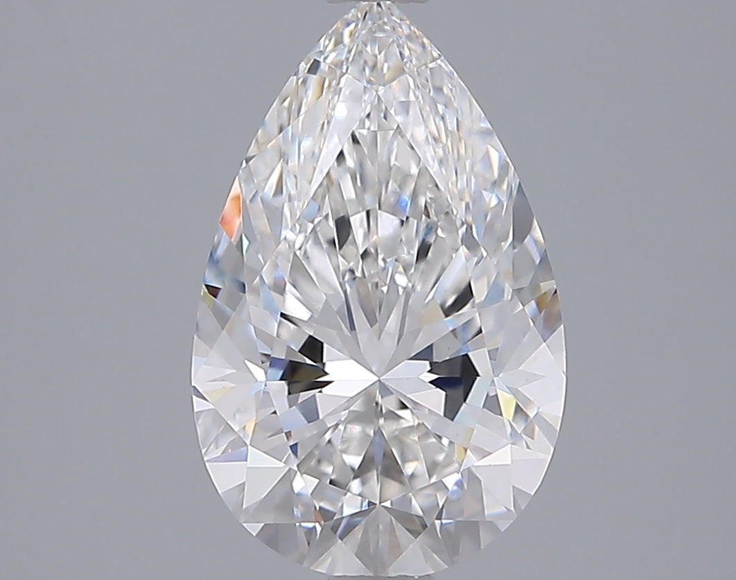2.79 Carat Pear Shaped, Excellent Cut, E Color, VVS2 Clarity, IGI Certified Lab Grown Diamond
