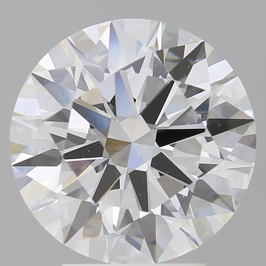 4.04 Carat Round Shaped, Ideal Cut, E Color, VVS2 Clarity, IGI Certified Lab Grown Diamond