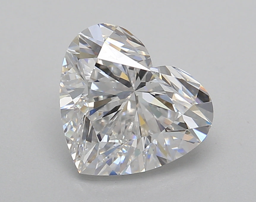 2.00 Carat Heart Shaped, Excellent Cut, D Color, VVS2 Clarity, IGI Certified Lab Grown Diamond