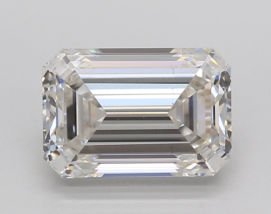 3.01 Carat Emerald Shaped, Ideal Cut, G Color, VVS2 Clarity, IGI Certified Lab Grown Diamond