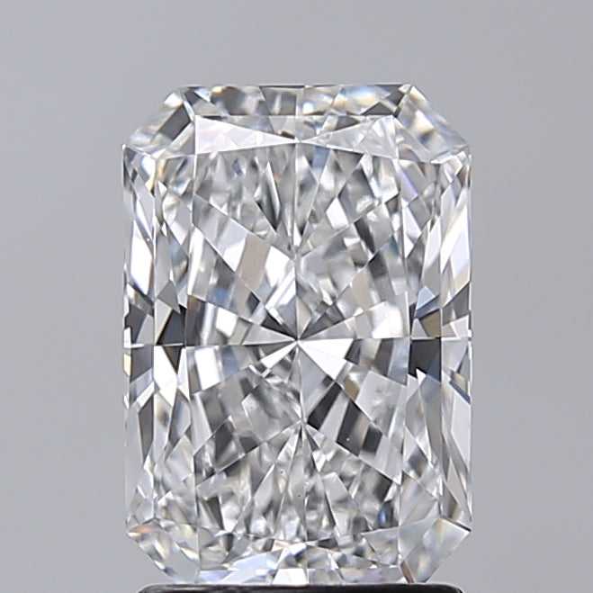2.00 Carat Radiant Shaped, Excellent Cut, E Color, VS1 Clarity, IGI Certified Lab Grown Diamond