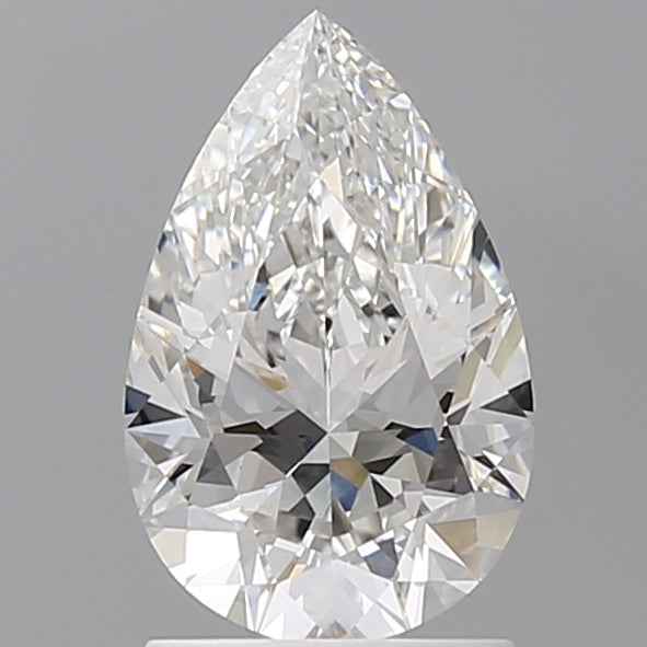 1.56 Carat Pear Shaped, Ideal Cut, E Color, VVS2 Clarity, IGI Certified Lab Grown Diamond