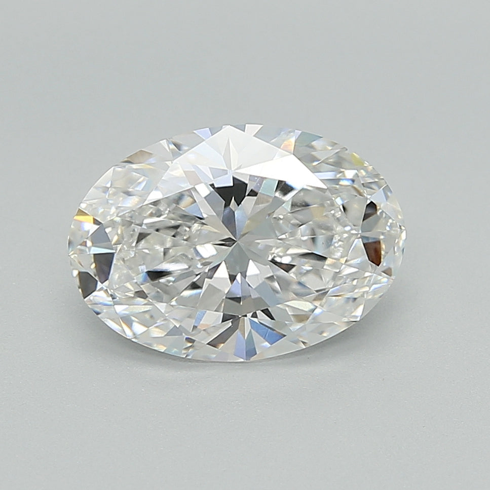 2.02 Carat Oval Shaped, Ideal Cut, D Color, VVS2 Clarity, IGI Certified Lab Grown Diamond