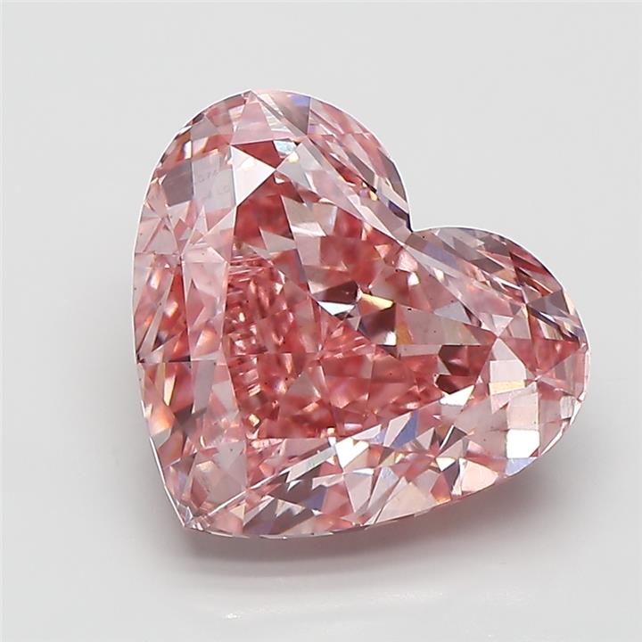 5.16 Carat Heart Shaped, Ideal Cut, VS2 Clarity, IGI Certified Lab Grown Diamond
