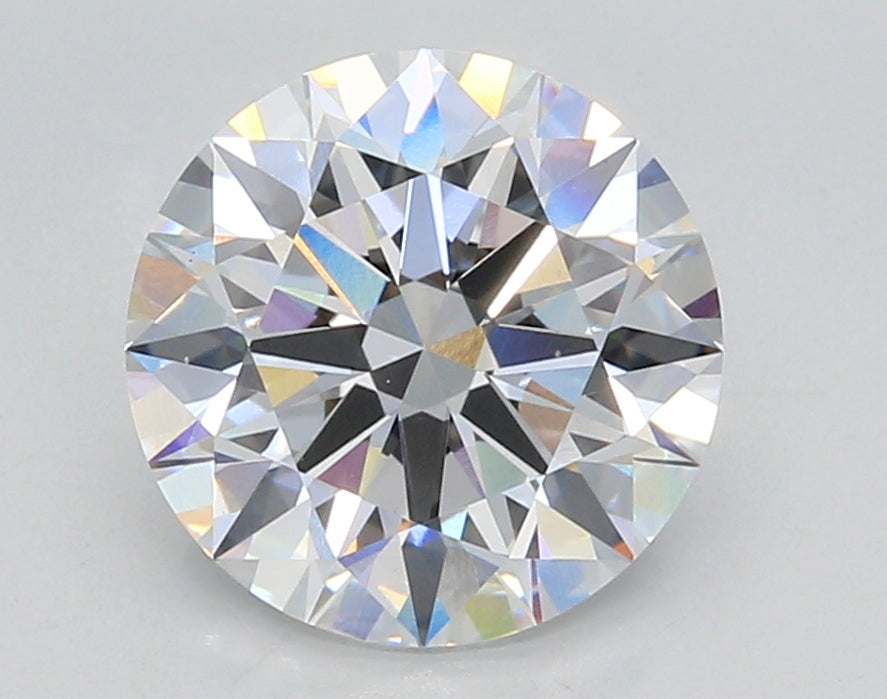 3.04 Carat Round Shaped, Excellent Cut, D Color, VS1 Clarity, GIA Certified Lab Grown Diamond