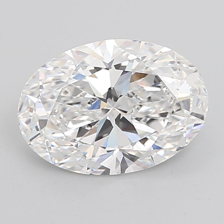 4.06 Carat Oval Shaped, Ideal Cut, D Color, VVS2 Clarity, IGI Certified Lab Grown Diamond