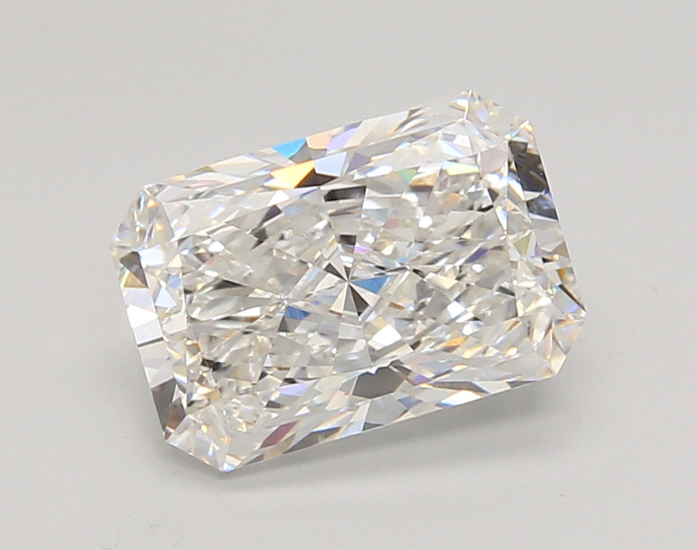 3.04 Carat Radiant Shaped, Ideal Cut, E Color, VS1 Clarity, IGI Certified Lab Grown Diamond