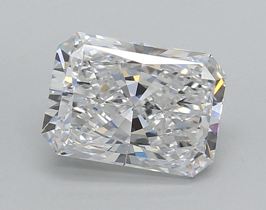 2.02 Carat Radiant Shaped, Excellent Cut, D Color, VS1 Clarity, IGI Certified Lab Grown Diamond