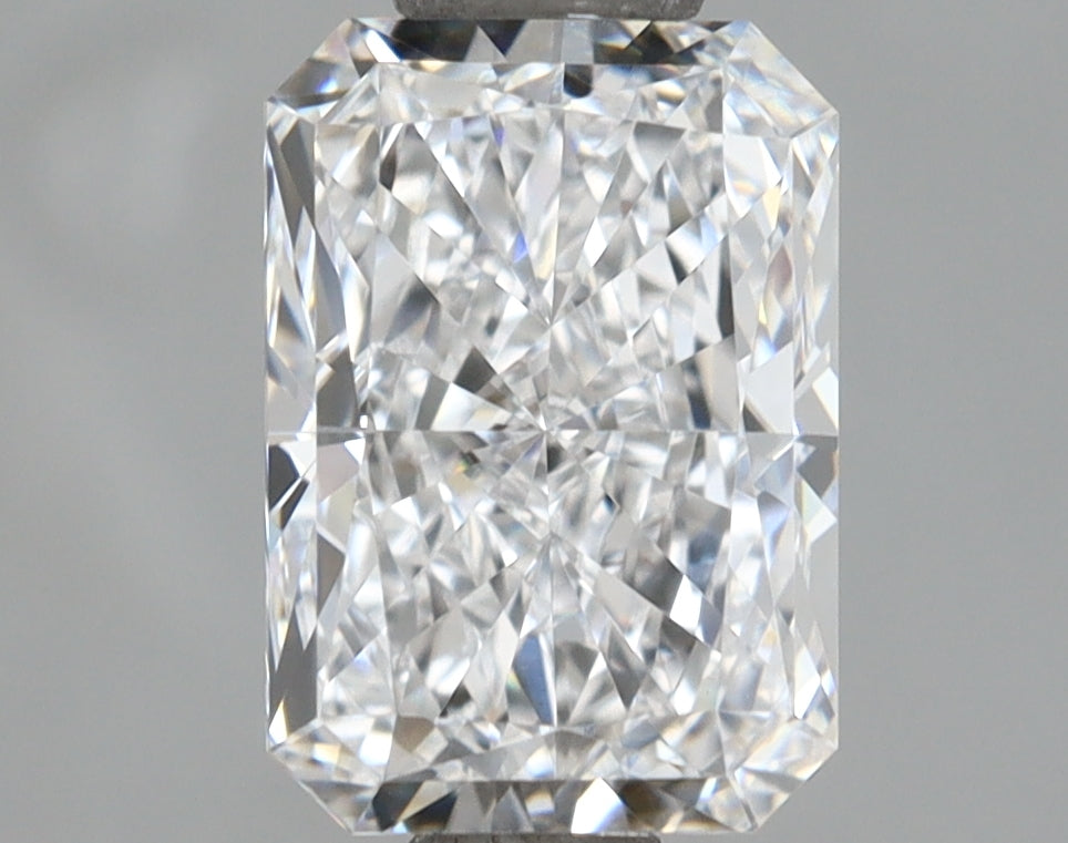 1.51 Carat Radiant Shaped, Ideal Cut, D Color, IF Clarity, IGI Certified Lab Grown Diamond