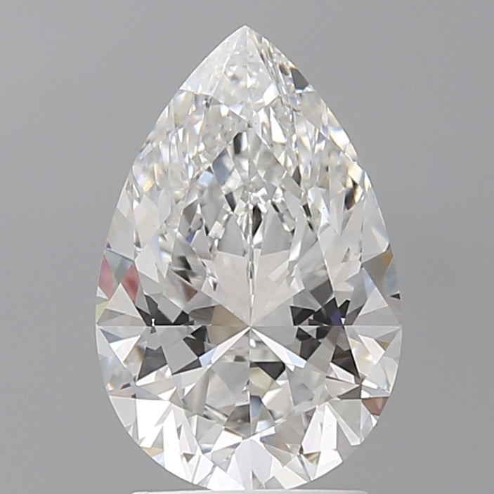 2.54 Carat Pear Shaped, Ideal Cut, E Color, VVS2 Clarity, IGI Certified Lab Grown Diamond