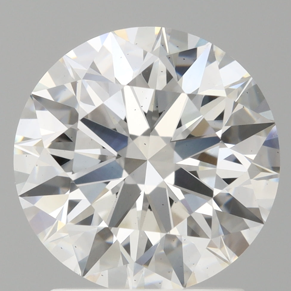2.07 Carat Round Shaped, Ideal Cut, F Color, VS2 Clarity, IGI Certified Lab Grown Diamond