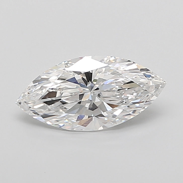 3.09 Carat Marquise Shaped, Ideal Cut, E Color, VVS2 Clarity, IGI Certified Lab Grown Diamond