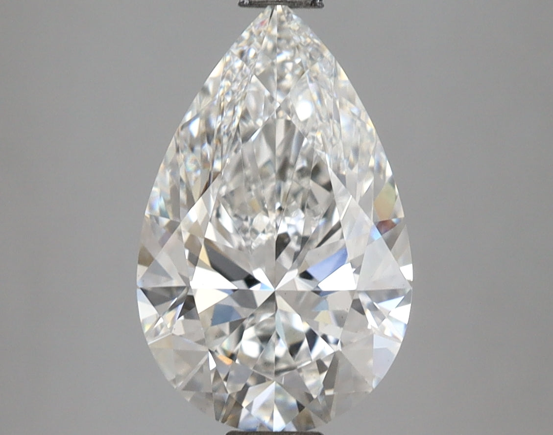 2.58 Carat Pear Shaped, Ideal Cut, E Color, VS1 Clarity, IGI Certified Lab Grown Diamond
