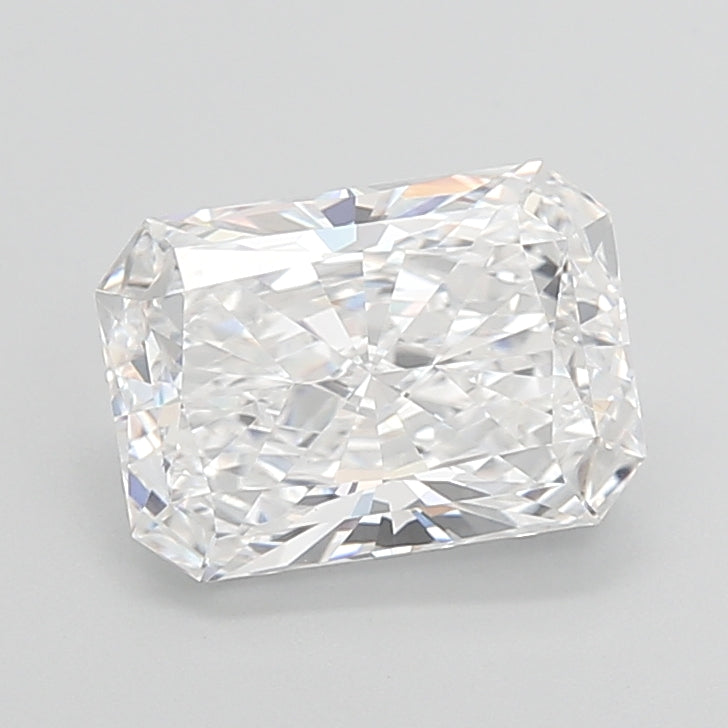 3.07 Carat Radiant Shaped, Ideal Cut, D Color, VVS2 Clarity, IGI Certified Lab Grown Diamond