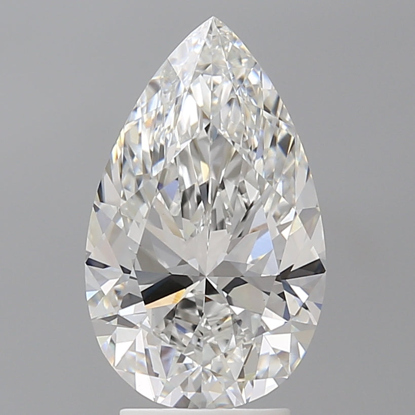 3.52 Carat Pear Shaped, Ideal Cut, E Color, VS1 Clarity, IGI Certified Lab Grown Diamond