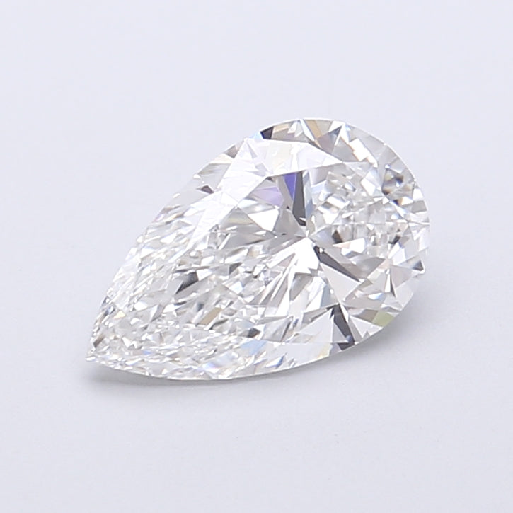 1.11 Carat Pear Shaped, Very Good Cut, D Color, VVS2 Clarity, IGI Certified Lab Grown Diamond