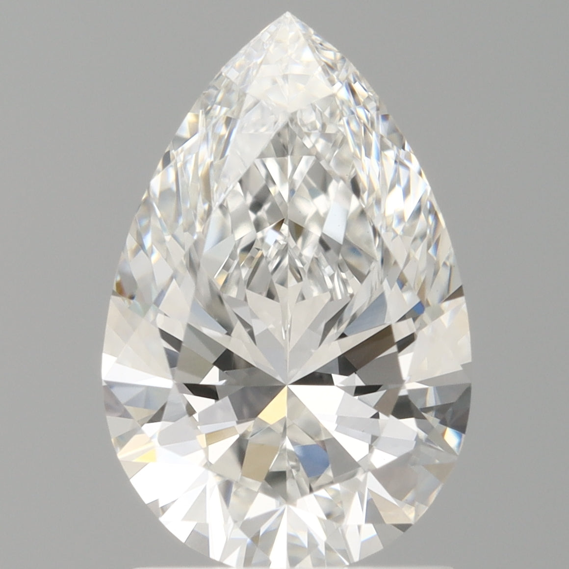 1.56 Carat Pear Shaped, Ideal Cut, E Color, VVS2 Clarity, IGI Certified Lab Grown Diamond