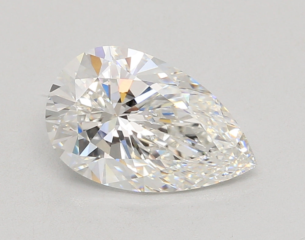 2.57 Carat Pear Shaped, Ideal Cut, F Color, VVS2 Clarity, IGI Certified Lab Grown Diamond