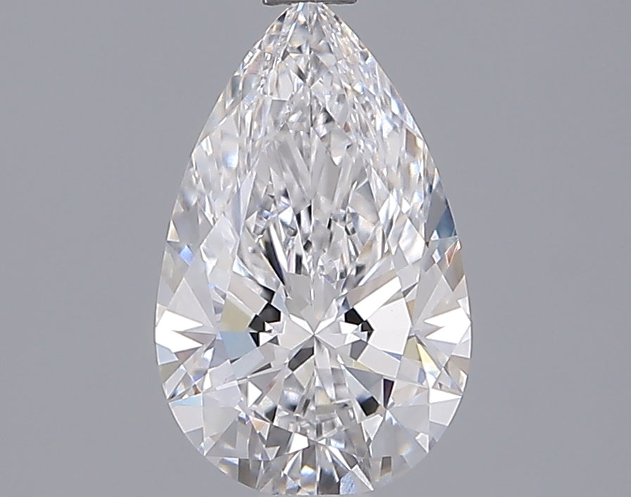 1.54 Carat Pear Shaped, Ideal Cut, D Color, VVS2 Clarity, IGI Certified Lab Grown Diamond